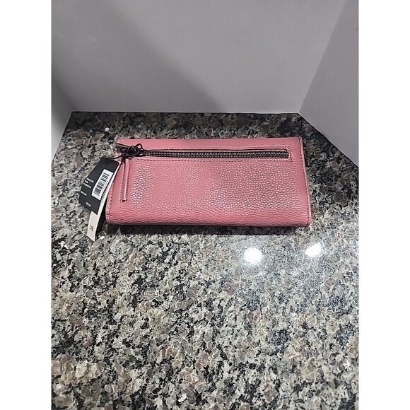 Kim Rogers Handbags - Kim Rogers® Slim Clutch Wallet 16BK-SANDSTONE PLUM